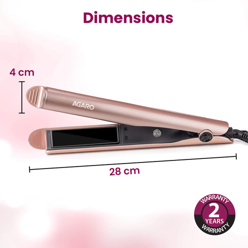 HS1927 Hair Straightner - Rose Gold